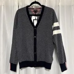 現行 未使用品 DOUBLE STANDARD オリジナルロゴリボンカーディガン