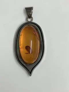 極美品 SAAD サード タイガーアイ ネックレス トップ ペンダント