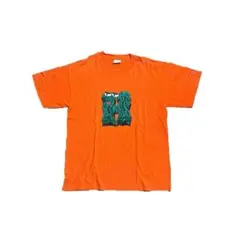 GOOD ENOUGH UK Tシャツ オレンジ L グッドイナフ 両面プリント