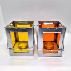 未使用品 デラックス コンパクト ランタン 真鍮 キャンパー キャンドル