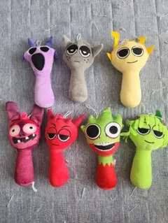 スプランキー　ビッグぬいぐるみ　6体セット Sprunki incredibox スプランキー ぬいぐるみ 27模様