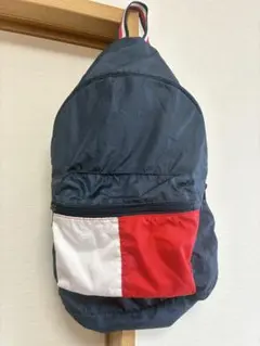 TOMMY HILFIGER パッカブル バックパック ネイビー　ナイロンのサムネイル