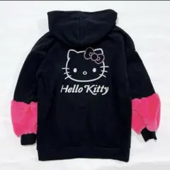 新品未使用 サンリオ ハローキティ パーカー ボア トレーナー ワンピース