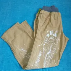 美品 ジャンクストアー JUNK STORE 130  パンツ ベージュ ペンキ