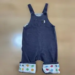 ミキハウス　デニム風オーバーオール　サロペット　70 80