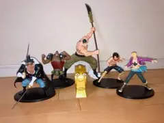 【中古】ワンピース　白ひげ海賊団　ゴールデン電伝虫　プライズフィギュアまとめ売り