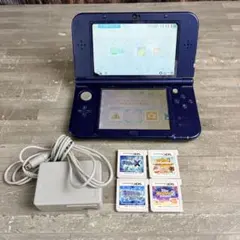 Nintendo 3DSLL ブルー RED-001 充電器ソフト付 すぐ遊べる