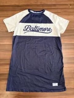 新品シーインSHEIN購入Baltimore ロゴ 半袖 ワンピース 12Yのサムネイル