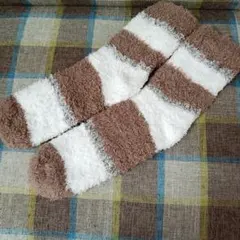 ジェラピケ　もこもこストライプソックス 新品