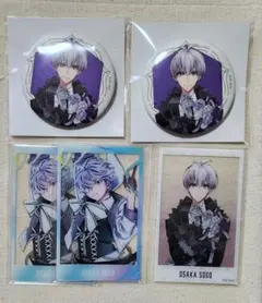 アイナナ 逢坂壮五　10周年 缶バッジ アクリルフォトカード