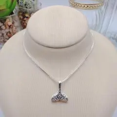 ハワイアンジュエリー ホエールテールネックレス 尻尾 ハワイアン rn065