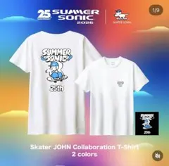 新品未使用SUMMER SONIC × スケータージョン　Tシャツ 新品未使用】SUMMER SONIC × スケータージョン Tシャツ M - メルカリ