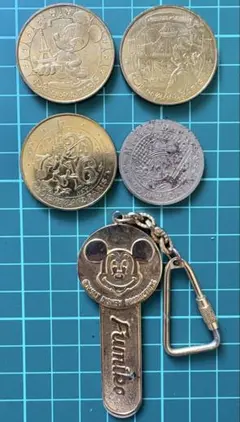 ディズニーランド パリ メダル 東京ディズニーランド キーホルダー セットのサムネイル