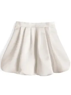 サテンバルーンミニスカート