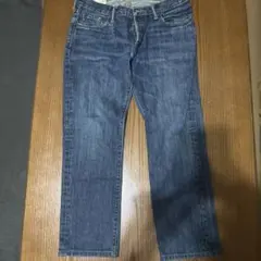 ストレートデニム 32 ダークブルー