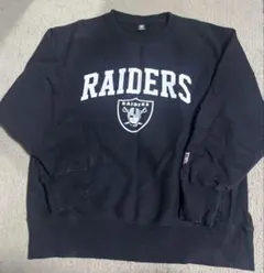 RAIDERS ネイビー スウェット NFLロゴ付き