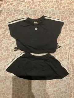 ブラック ハートマーク セパレートワンピース