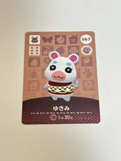 あつまれどうぶつの森　amiiboカード　ゆきみ