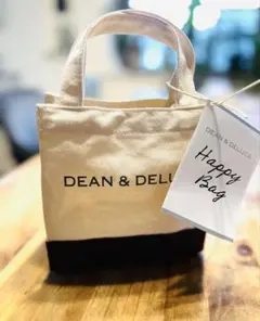 【新品】DEAN AND DELUCA ミニトートバッグ2025 ブラウンコンビ