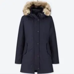 ノンキルトダウンショートコート ユニクロ　Lサイズ　ネイビー