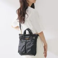 【美品】sita parantica 別注　ヘルメットバッグ　2way 黒のサムネイル
