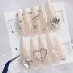 【現品】ネイルチップ ベイビーブーマー 韓国 ちゅるん ワンホン スナ系 綺麗