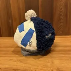 ニット帽　キッズ　ポンポン付き