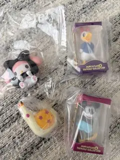 サンリオ ディズニー カプセルトイ ミニチュア 4点セット　つむちゃん