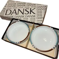DANSK ダンスク 皿 2枚セット ホワイト ブルー ブラウンのサムネイル