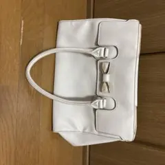 MARIE CLAIRE リボン付きハンドバッグ ピンク