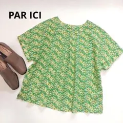 PAR ICI　コットンシャツプルオーバー　花柄　フラワー　綿100%　インド製のサムネイル