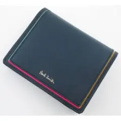 ☆数量限定☆新品☆箱付 ポールスミス 折り財布 ネイビー☆