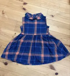 Avan Lily チェック柄 ノースリーブワンピース