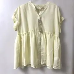 HK WORKS LONDON 半袖 ブラウス イエロー Mのサムネイル