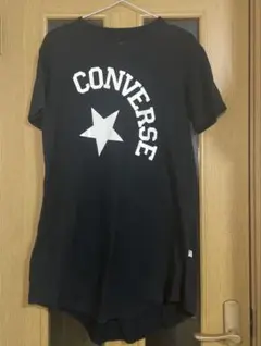 【CONVERSE】 ブラック チュニック Mサイズ 半袖 ワンピース