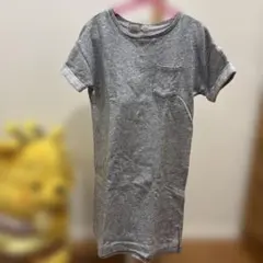 GAP KIDS グレー 半袖ワンピース Sサイズ