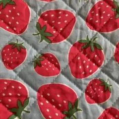 ★いちご柄 キルティング　可愛いです(^-^)♡ ご入園ご入学、ハンドメイドに♪
