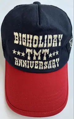 TMT ANNIVERSARY メッシュキャップ ネイビー×レッド 刺繍ロゴ