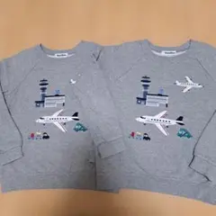 ファミリア☆空港 飛行機 トレーナー 130cm　1枚