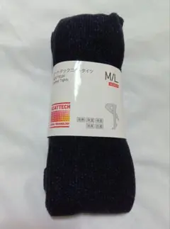 UNIQLO ヒートテックニットタイツ（ラメ入り）M/Lサイズ ネイビーのサムネイル