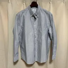 y051604 L.L.Bean 長袖シャツ　16-32　無地　胸ポケット　ボタのサムネイル