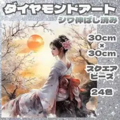 ダイヤモンドアート スクエアビーズ 30cmx30cm 24色