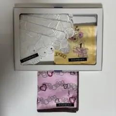 イヴサンローラン ハンカチ　3枚セット　さくらんぼ　ハート　結婚式