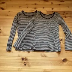 ストライプ 長袖Tシャツ M 2枚セット