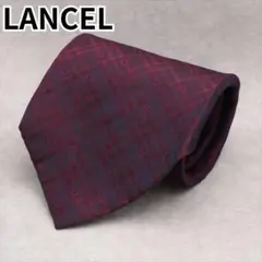 LANCEL ネクタイ 小紋柄 チェック柄 格子柄 パーティー ビジネス 結婚式のサムネイル