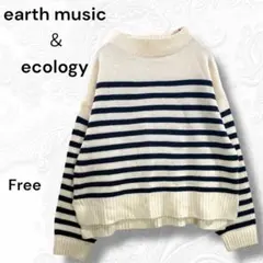 earth music & ecology ニットセーター Free ボーダー