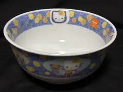 ハローキティ どんぶり③ブルー２００１年製　未使用品　有田焼　清秀のサムネイル