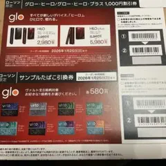 glo ヒーロー/ヒーロー プラス 割引券　2セット