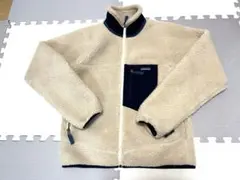 パタゴニア クラシック レトロX フリースジャケット ナチュラル ネイビー S