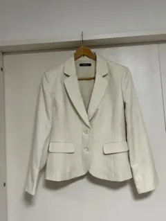 13号入学式卒業式アイボリー テーラードジャケット 二つボタン千趣会